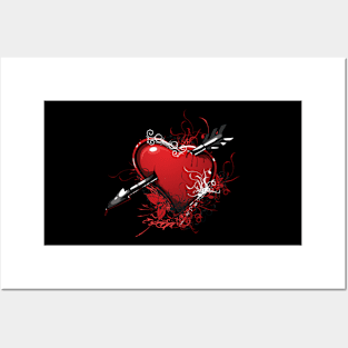 Valentine's Day - Heart with arrow Posters and Art